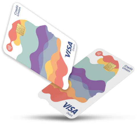 Introducing our new look debit card - image of visa debit card